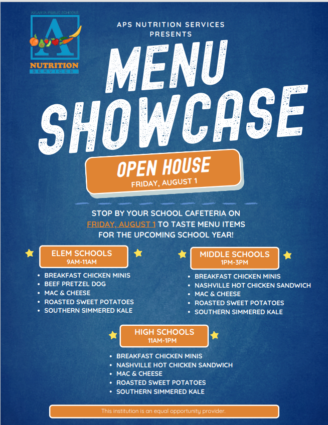  APS Menu Showcase